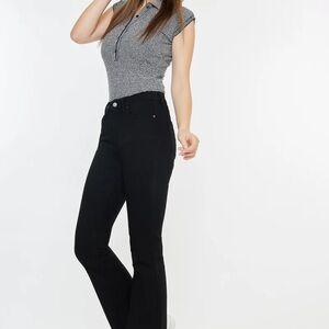 KanCan Women's Black Straight Leg Jeans